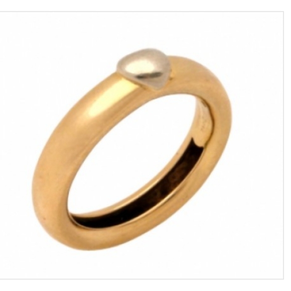 18K Tiffany & Co. Puffy Heart Yellow Gold Ring Tiffany & Co. Just to Say I LOVE - Picture 3 of 5